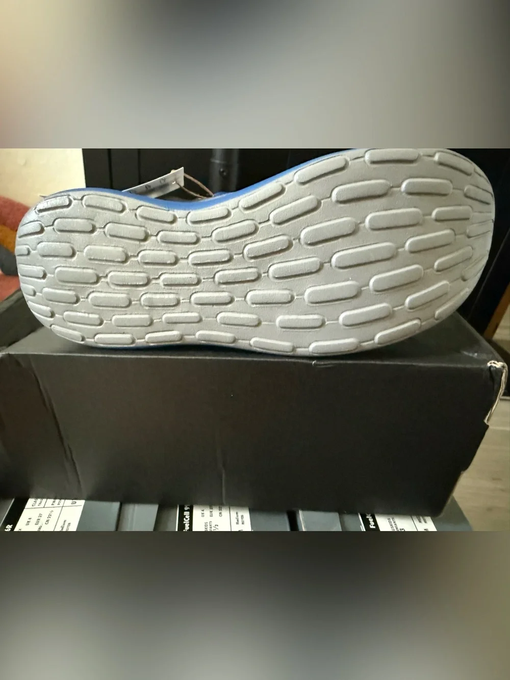 adidas Kids Gray and Blue Lite Racer Sneakers